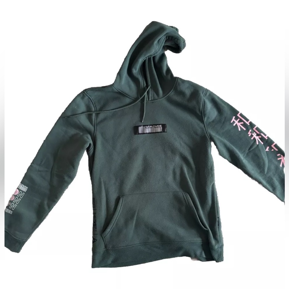 Brooklyn Cloth Company Size Medium Unisex Green Hoodie With Pockets